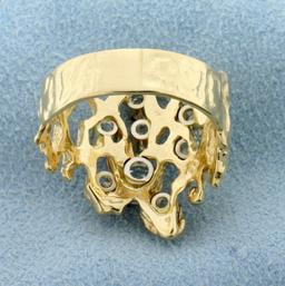 Unique 1ct Tw Diamond Ring In 14k Yellow Gold