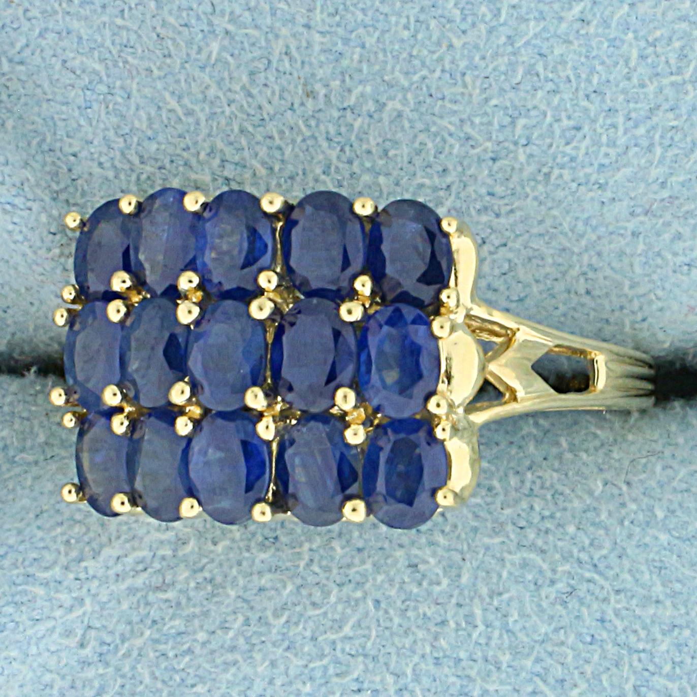 Natural 3ct Tw Sapphire Ring In 14k Yellow Gold