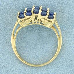 Natural 3ct Tw Sapphire Ring In 14k Yellow Gold