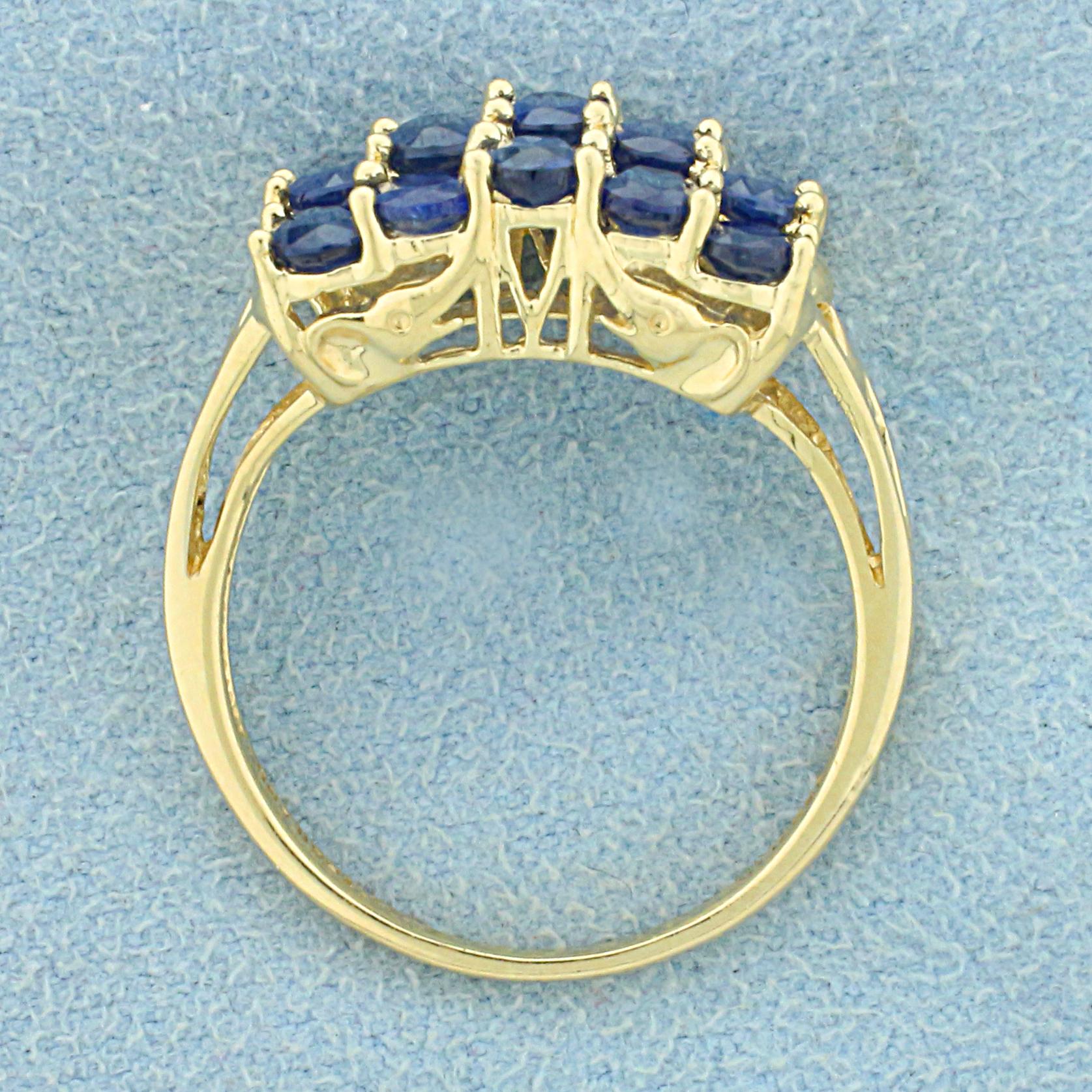 Natural 3ct Tw Sapphire Ring In 14k Yellow Gold