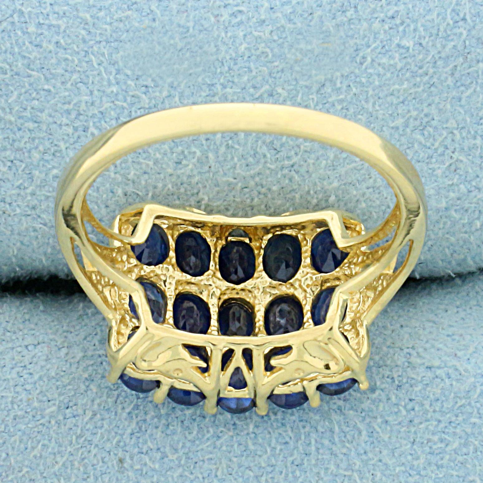 Natural 3ct Tw Sapphire Ring In 14k Yellow Gold