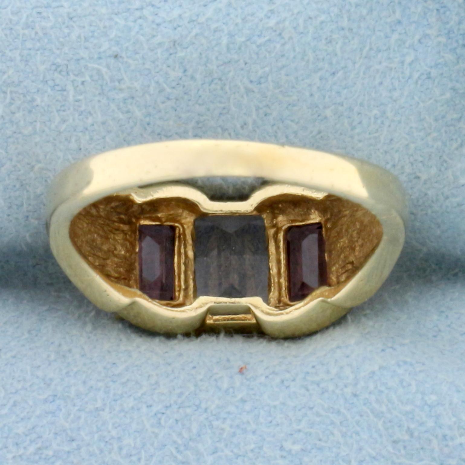 3.5ct Tw Natural Morganite Ring In 14k Yellow Gold