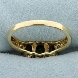 2ct Tw Andalusite Three-stone Ring In 14k Yellow Gold