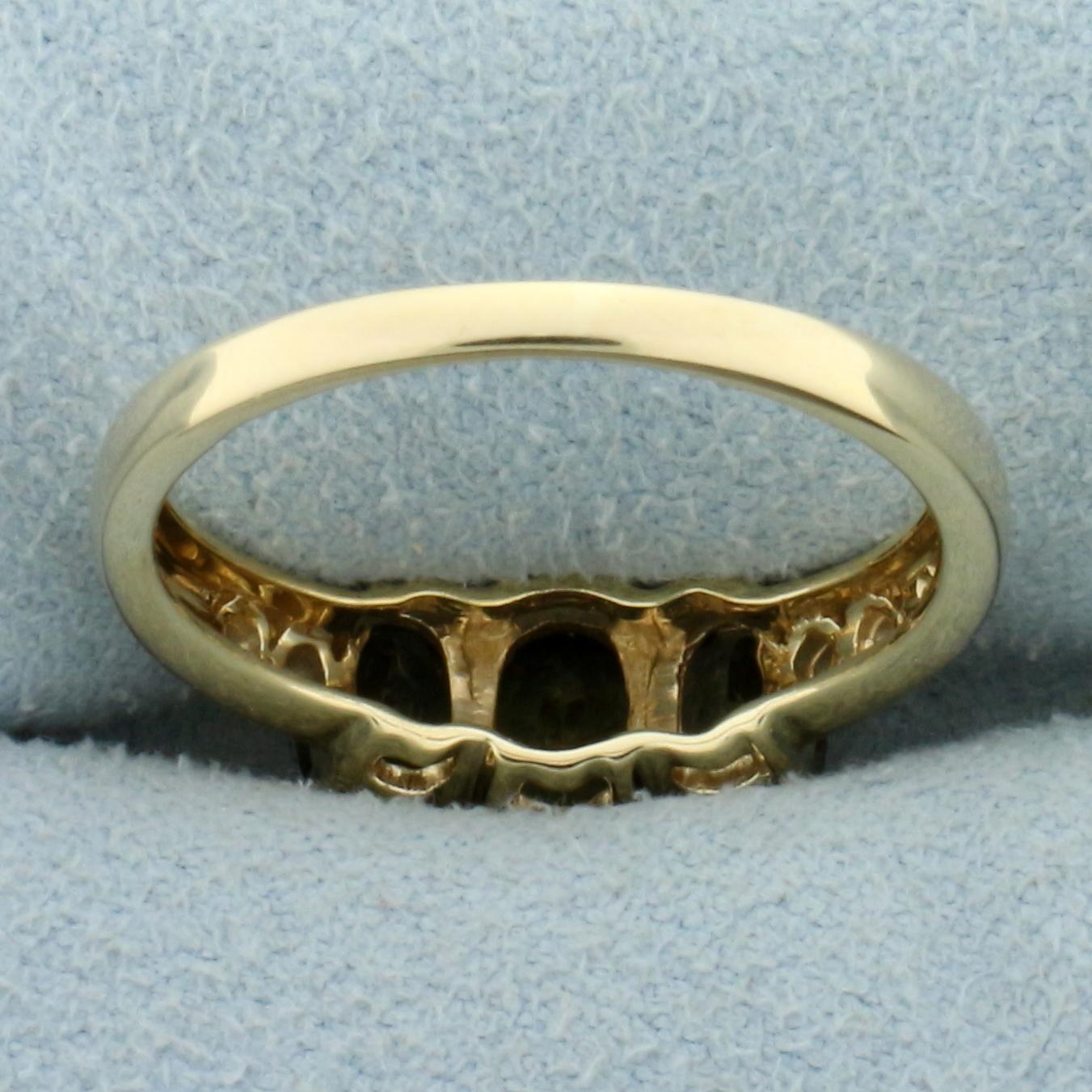 2ct Tw Andalusite Three-stone Ring In 14k Yellow Gold
