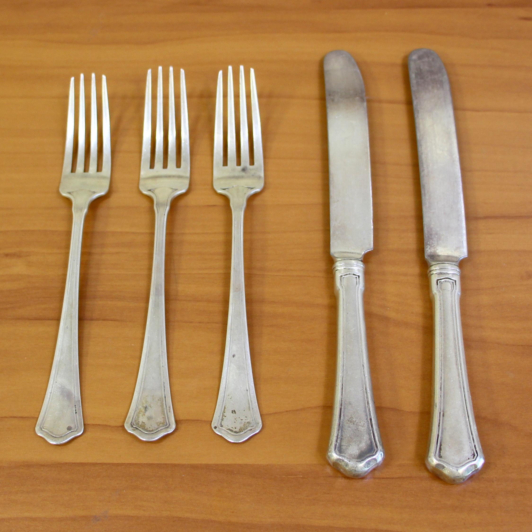 Wallace Washington Five Piece Sterling Silver Flatware Set