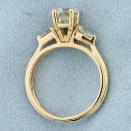 1ct Diamond Engagement Ring In 14k Yellow Gold