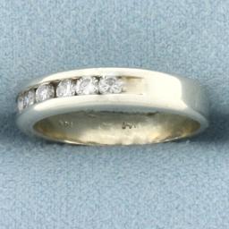Diamond Wedding Or Anniversary Band Ring In 14k White Gold