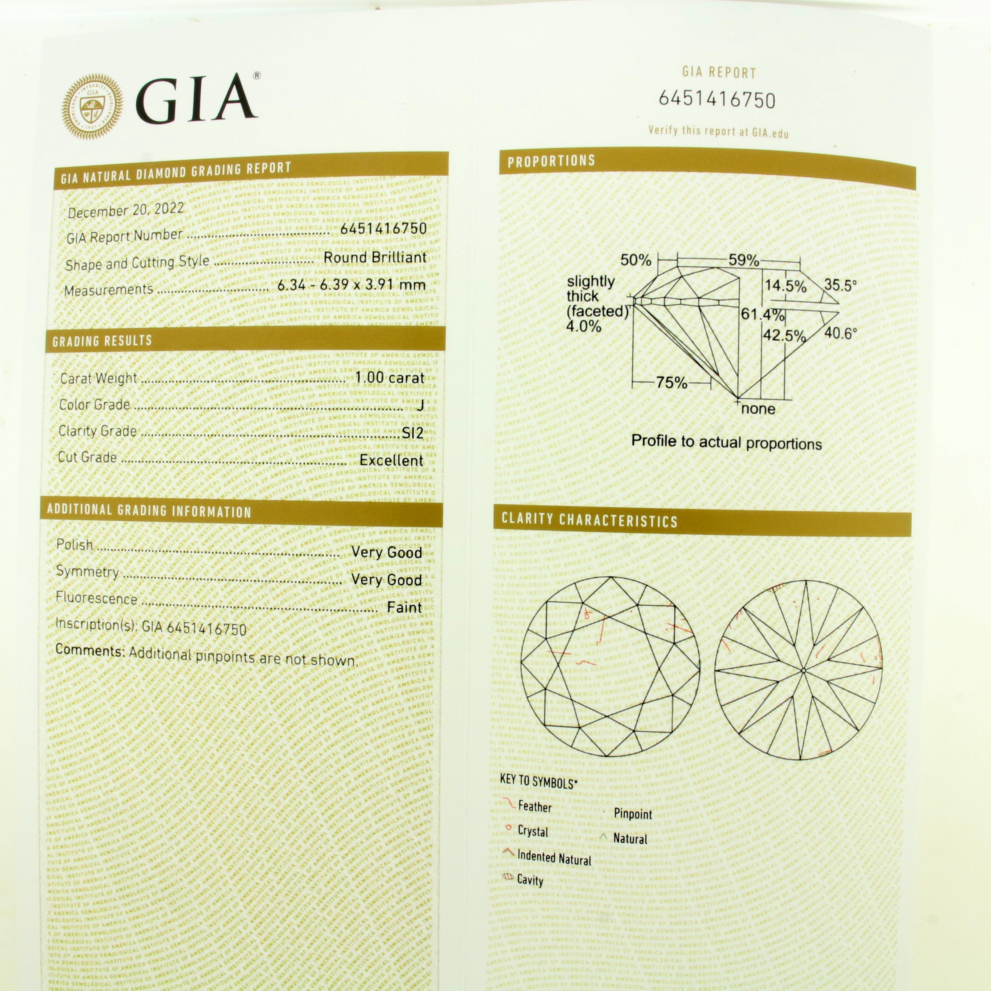 Gia Certified 2ct Tw Diamond Stud Earrings In Platinum Martini Settings
