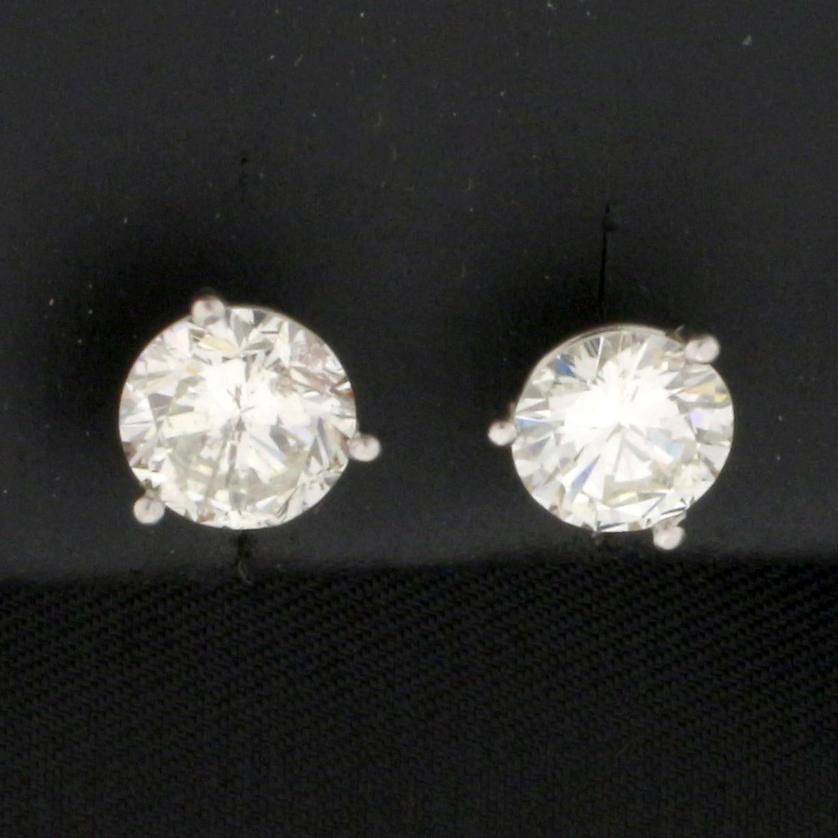 2.25ct Tw Diamond Stud Earrings In Platinum