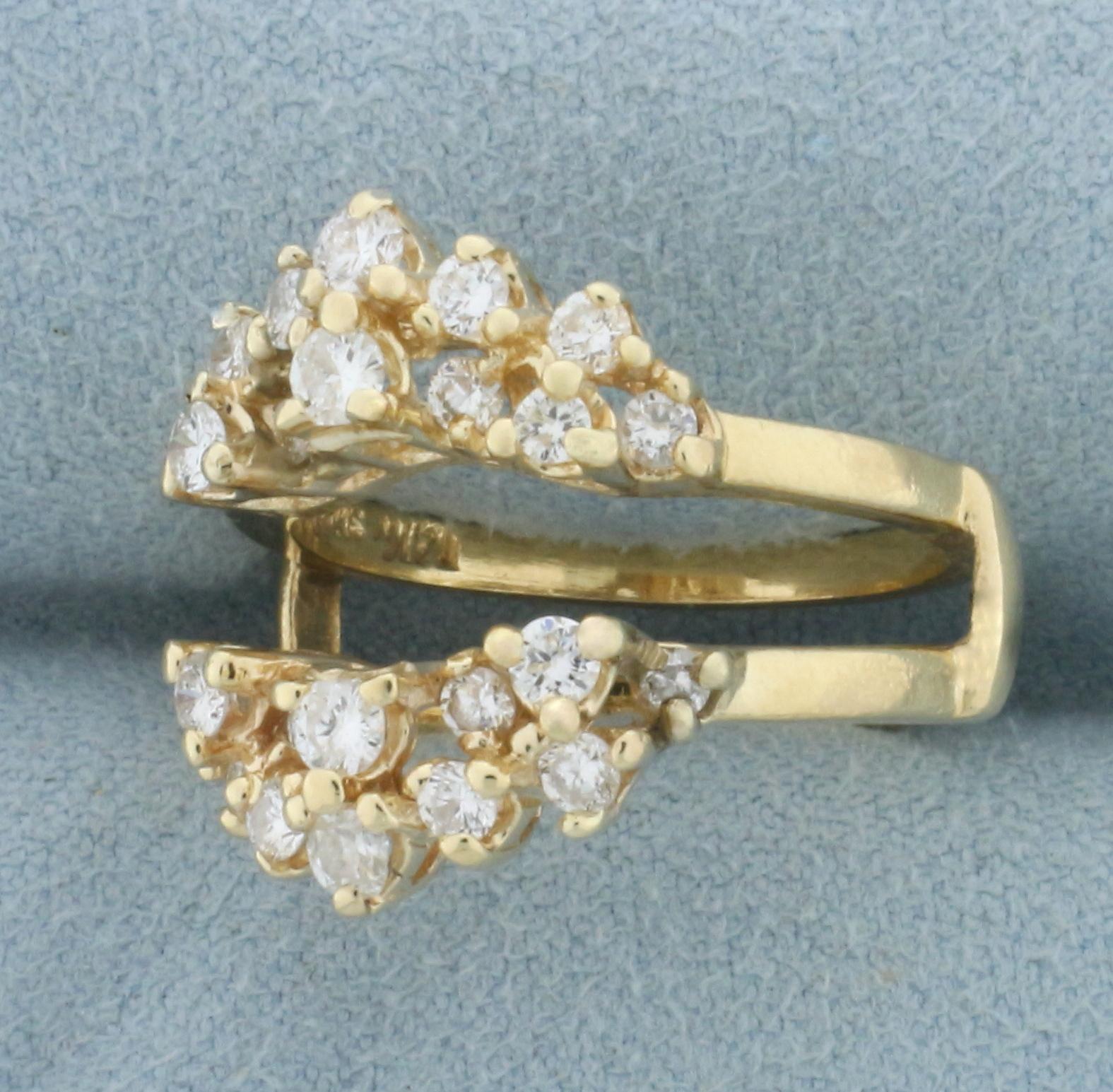 Diamond Ring Jacket In 14k Yellow Gold