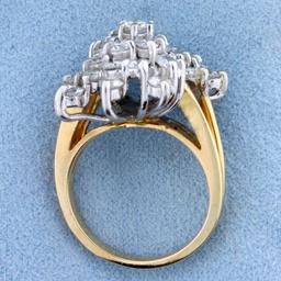 2ct Tw Diamond Statement Ring In 14k Yellow Gold