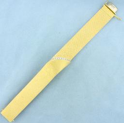 Designer Diamond Bracelet In 18k Yellow Gold