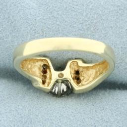 Diamond Engagement Ring In 14k Yellow Gold