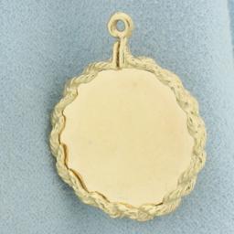 Happy Anniversary Gem Pendant In 14k Yellow Gold