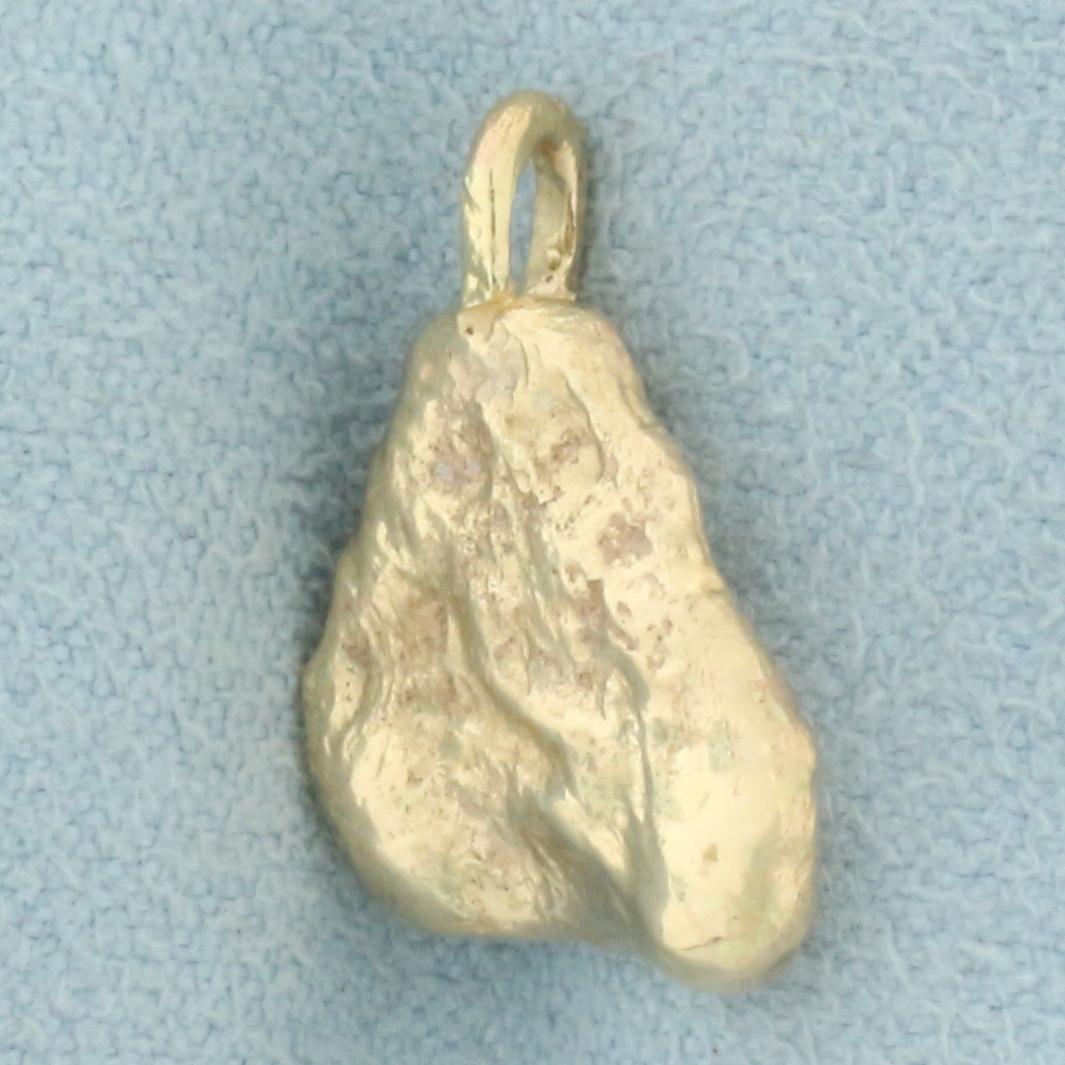 Nugget Pendant In 14k Yellow Gold