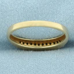 Blue Diamond Ring In 14k Yellow Gold