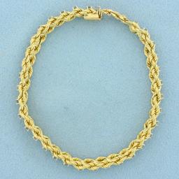 1.5ct Tw Diamond Bracelet In 14k Yellow Gold