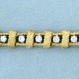 2ct Tw Diamond Nugget Style Bracelet In 18k Yellow Gold