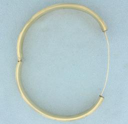 Etched Bangle Bracelet In 14k Yellow Gold