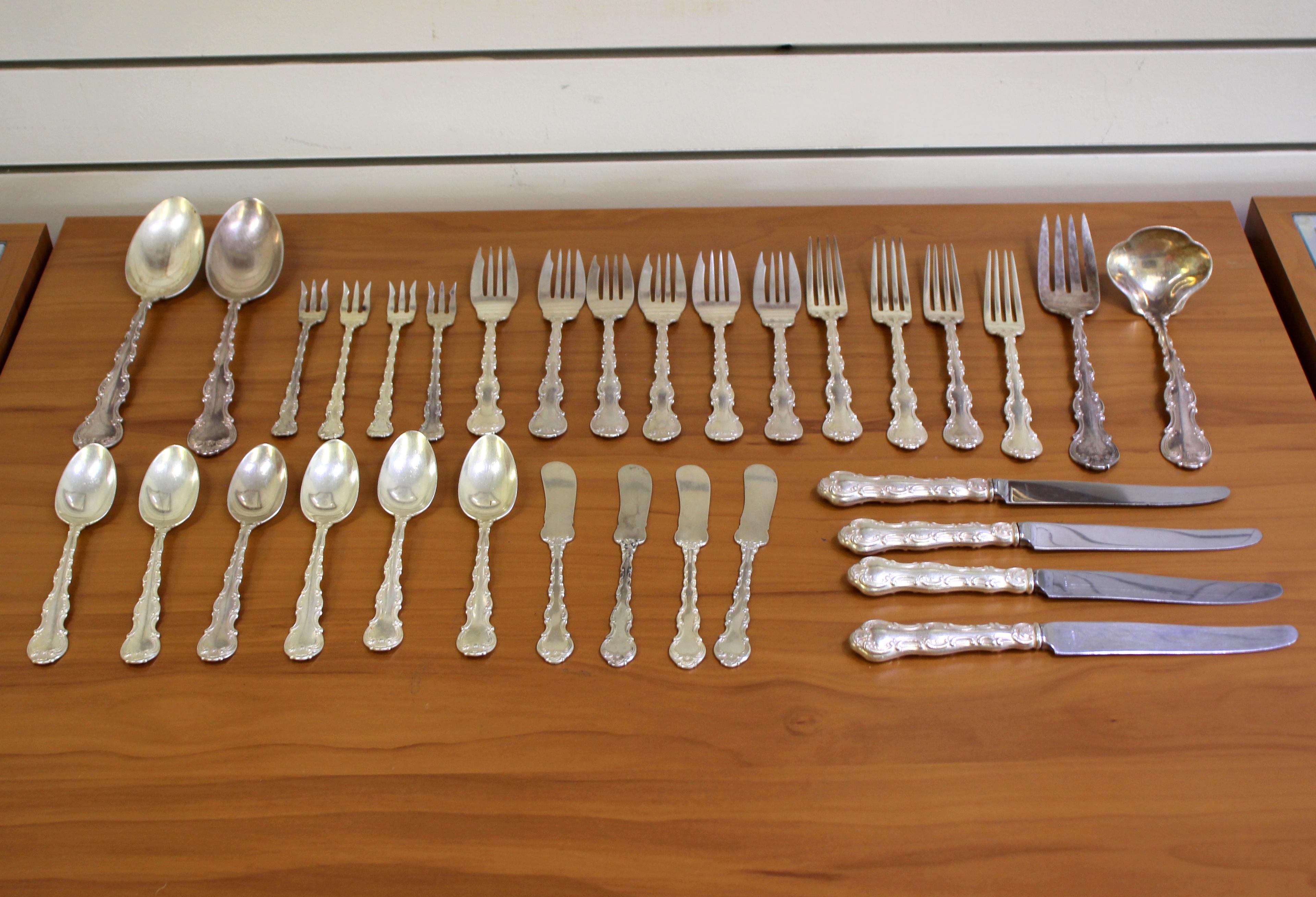 Gorham Strasburg Sterling Silver Flatware Set Of 32 Pieces