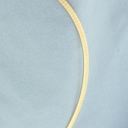 Italian V Shaped Neck Omega Necklace With Extender In 14k Yellow Gold