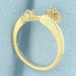 Diamond Ring Enhancer Jacket In 14k Yellow Gold