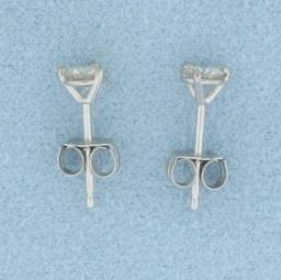 1/3ct Natural Diamond Stud Earrings In Platinum Settings