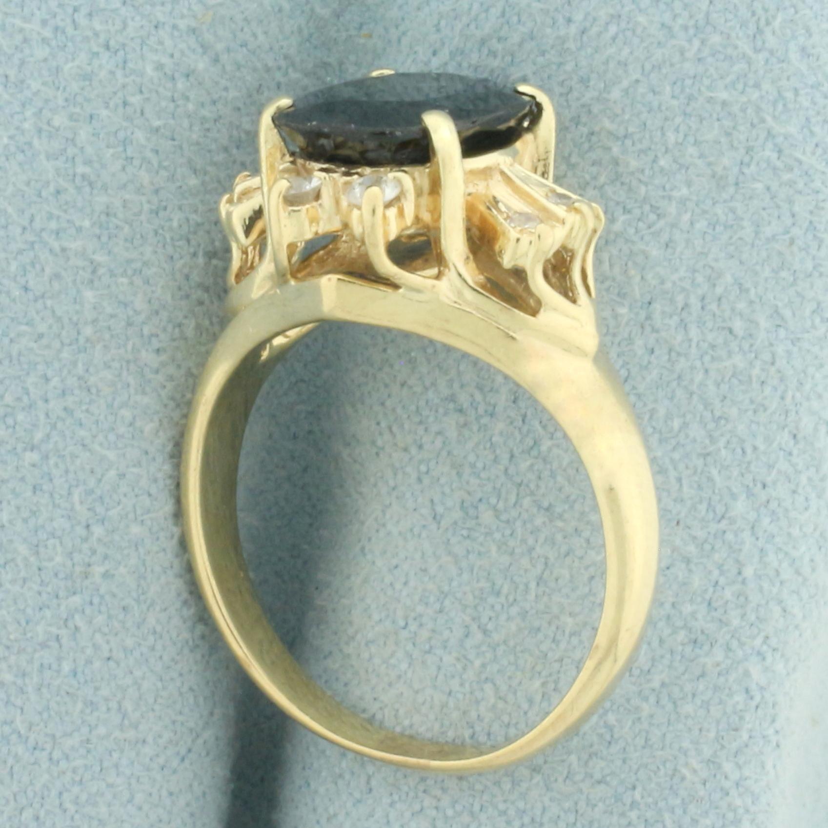 Sapphire Ring In 14k Yellow Gold