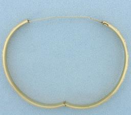 Star Design Bangle Bracelet In 14k Yellow Gold