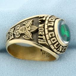 Vintage Bsa Boy Scouts Of America Texas Longhorn Ring