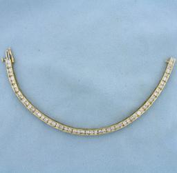 6ct Tw Diamond Line Bracelet In 14k Yellow Gold