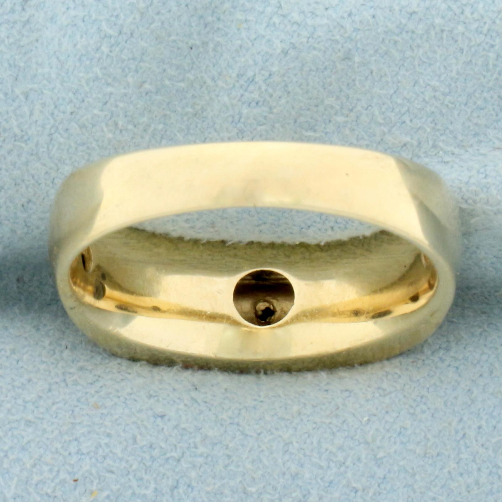 Diamond Wedding Or Anniversary Ring In 14k Yellow Gold