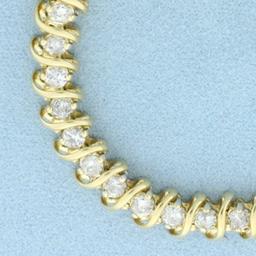 5ct Diamond Tennis Bracelet In 14k Yellow Gold