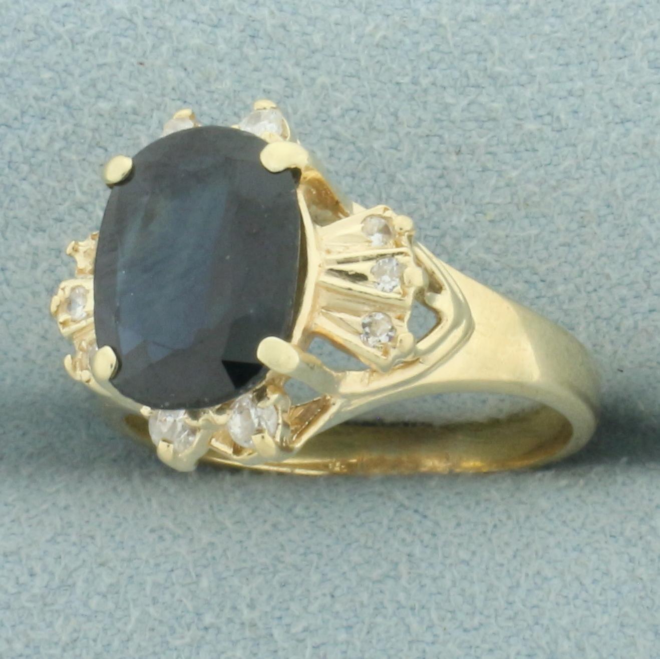 Sapphire Ring In 14k Yellow Gold