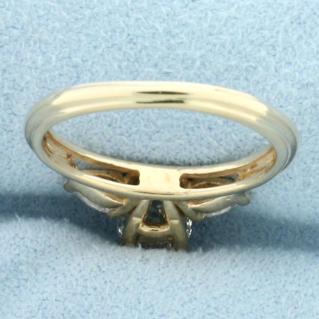 1ct Diamond Engagement Ring In 14k Yellow Gold