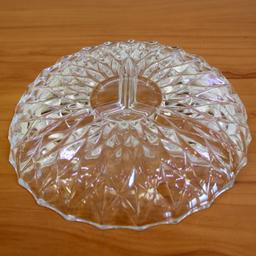 Rossini Cut Crystal Glass Divided Relish Candy Tray