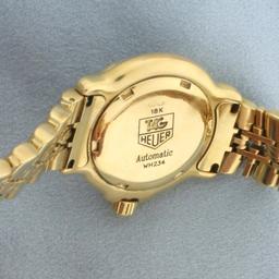 Womans Tag Heuer 6000 Series Solid 18k Gold Automatic Watch Wh 234