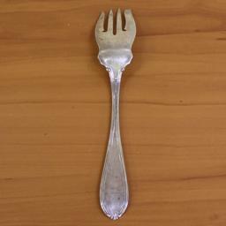 Simpson, Hall, Miller And Co. Cold Meat Fork In .925 Sterling Silver