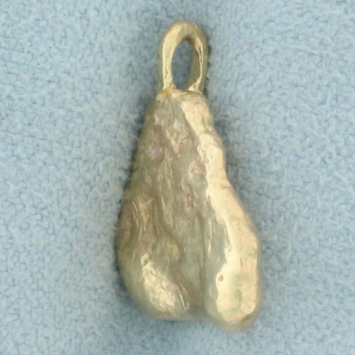 Nugget Pendant In 14k Yellow Gold