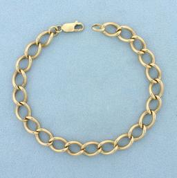 Twisted Curb Link Bracelet In 14k Yellow Gold