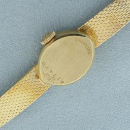 Ladies Vintage Hamilton Manual Wind Watch In Solid 14k Yellow Gold