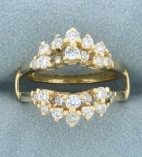 Diamond Ring Jacket In 14k Yellow Gold