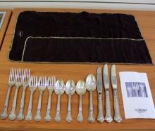 Gorham "chantilly" Sterling Silver Flatware Set Of 13