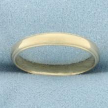 Banded Edge Wedding Band Ring In 14k Yellow Gold