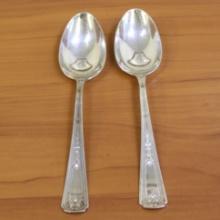 Whiting Oriana Solid Sterling Silver Serving Spoons