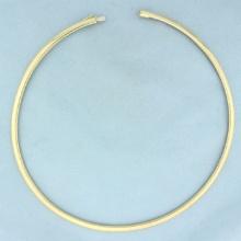 Omega Link Necklace In 14k Yellow Gold