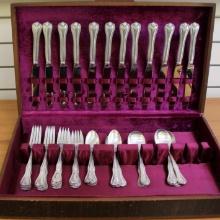 Amston "puritan" Sterling Silver Flatware Set Of 60