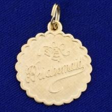 Bridesmaid Pendant Or Charm In 14k Yellow Gold