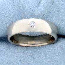 Diamond Wedding Band Ring In 14k White Gold