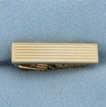 Vintage Tie Clip In 10k Yellow Gold